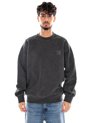 VISTA SWEAT BLACK - Felpa Girocollo Uomo Nera I029522 89GD CARHARTT WIP 