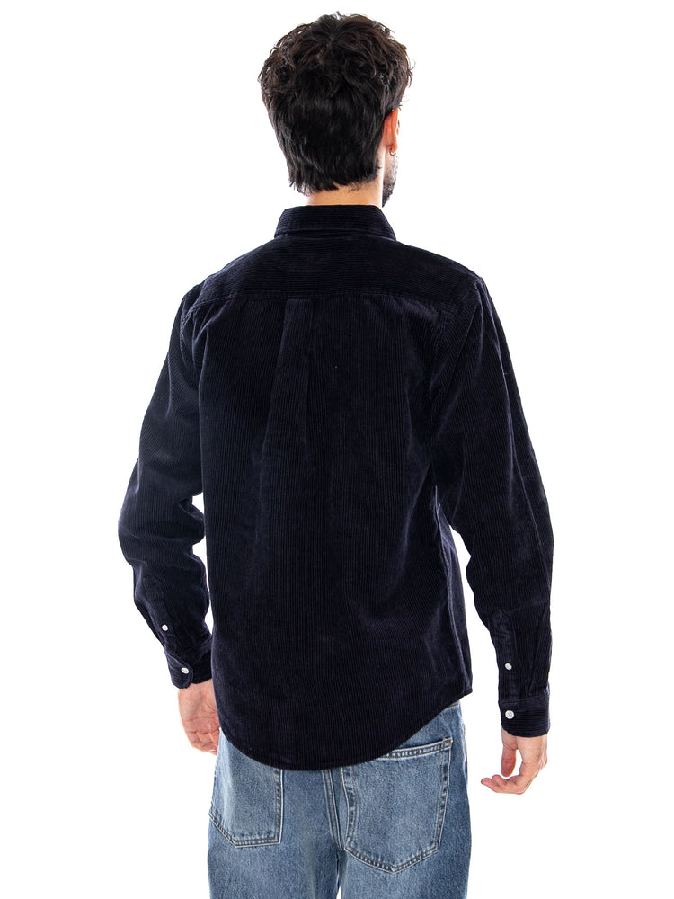 L/S MADISON CORD SHIRT DARK NAVY - Camicia Uomo Blu I029958 1CXX CARHARTT WIP 