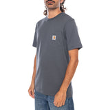 S/S POCKET T-SHIRT STYX - Camiseta Cuello Redondo Hombre Azul Hombre CARHARTT WIP