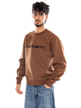 CARHARTT SWEAT WIP H BROWN / BLACK - Sudadera Cuello Redondo Hombre Marrón CARHARTT WIP