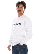 CARHARTT WIP CARHARTT SWEAT ASH HEATHER / GRAPHITE - Sudadera Cuello Redondo Hombre Gris  Hombre CARHARTT WIP