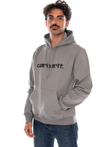 CARHARTT WIP HOODED CARHARTT SWEAT SHADY GREY / DARK NAVY - Sudadera con Capucha Hombre Gris