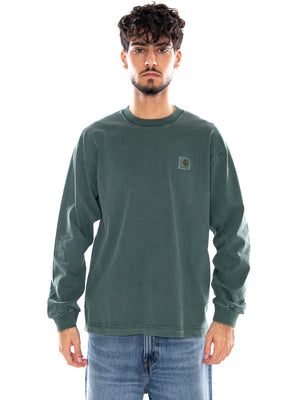 L/S VISTA T-SHIRT DARK SCARAB - Maglietta Maniche Lunghe Uomo Verde I030779 3U0GD CARHARTT WIP 