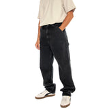 SINGLE KNEE PANT BLACK STONE WASHED - Pantalones Denim Jeans Hombre Negro Hombre CARHARTT WIP