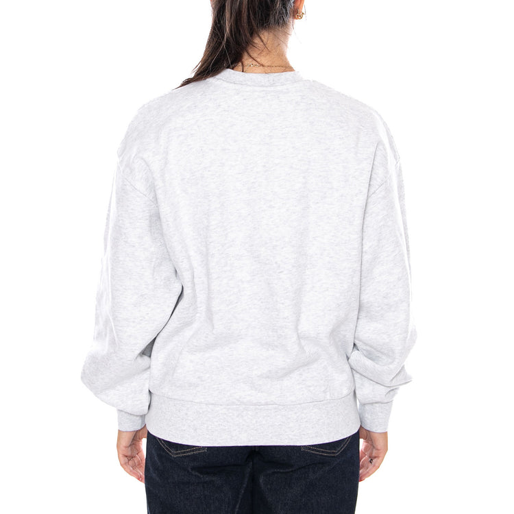 W' CASEY SWEATSHIRT ASH HEATHER / SILVER - Felpa Girocollo Donna Grigia I032643 1DQXX CARHARTT WIP 