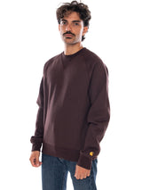 CARHARTT WIP CHASE SWEAT PALISANDER / GOLD - Sudadera Cuello Redondo Hombre Marrón Hombre CARHARTT WIP