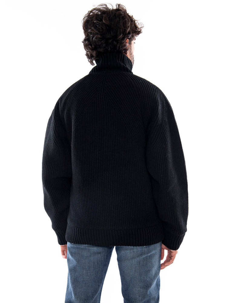 Carhartt WIP Banley Sweater Jacket Black - Giacca in Maglia Uomo Nera<BR/><BR/> I033902 89XX CARHARTT WIP 