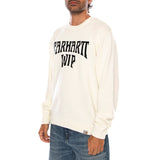 DECK SWEATER WAX / BLACK - Suéter Cuello Redondo Hombre Crema Hombre CARHARTT WIP