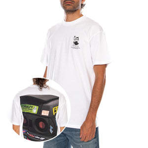 S/S BUMPER CAR T-SHIRT WHITE - Maglietta Girocollo Uomo Bianca I036888 02XX CARHARTT WIP 