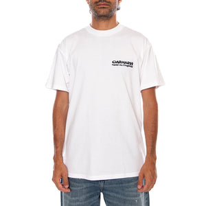 S/S CUBIST T-SHIRT WHITE - Maglietta Girocollo Uomo Bianca I036896 02XX CARHARTT WIP 