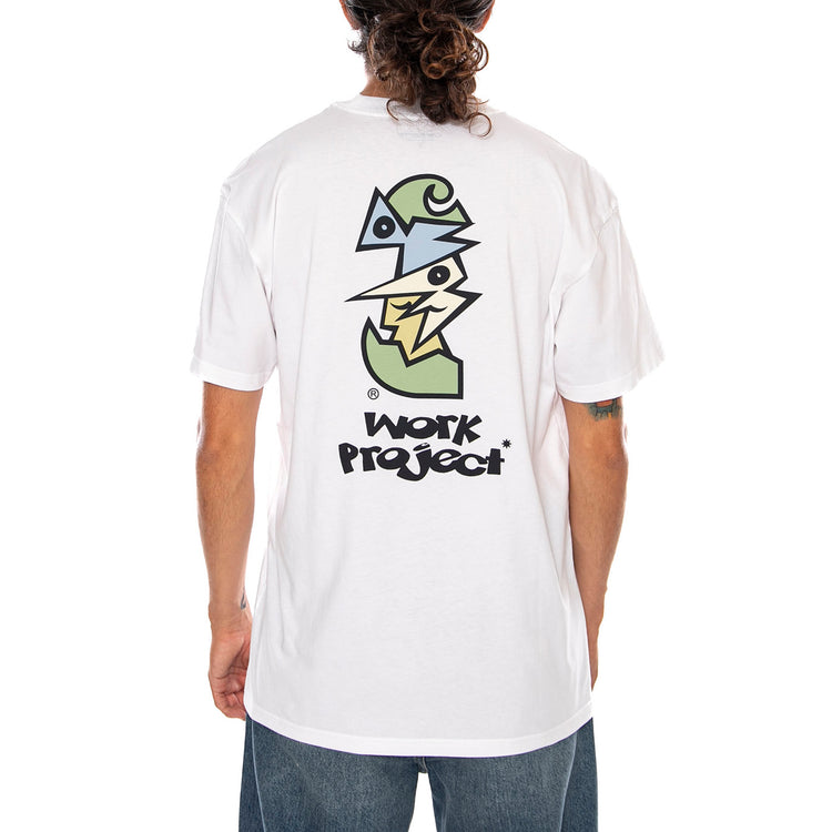 S/S CUBIST T-SHIRT WHITE - Maglietta Girocollo Uomo Bianca I036896 02XX CARHARTT WIP 