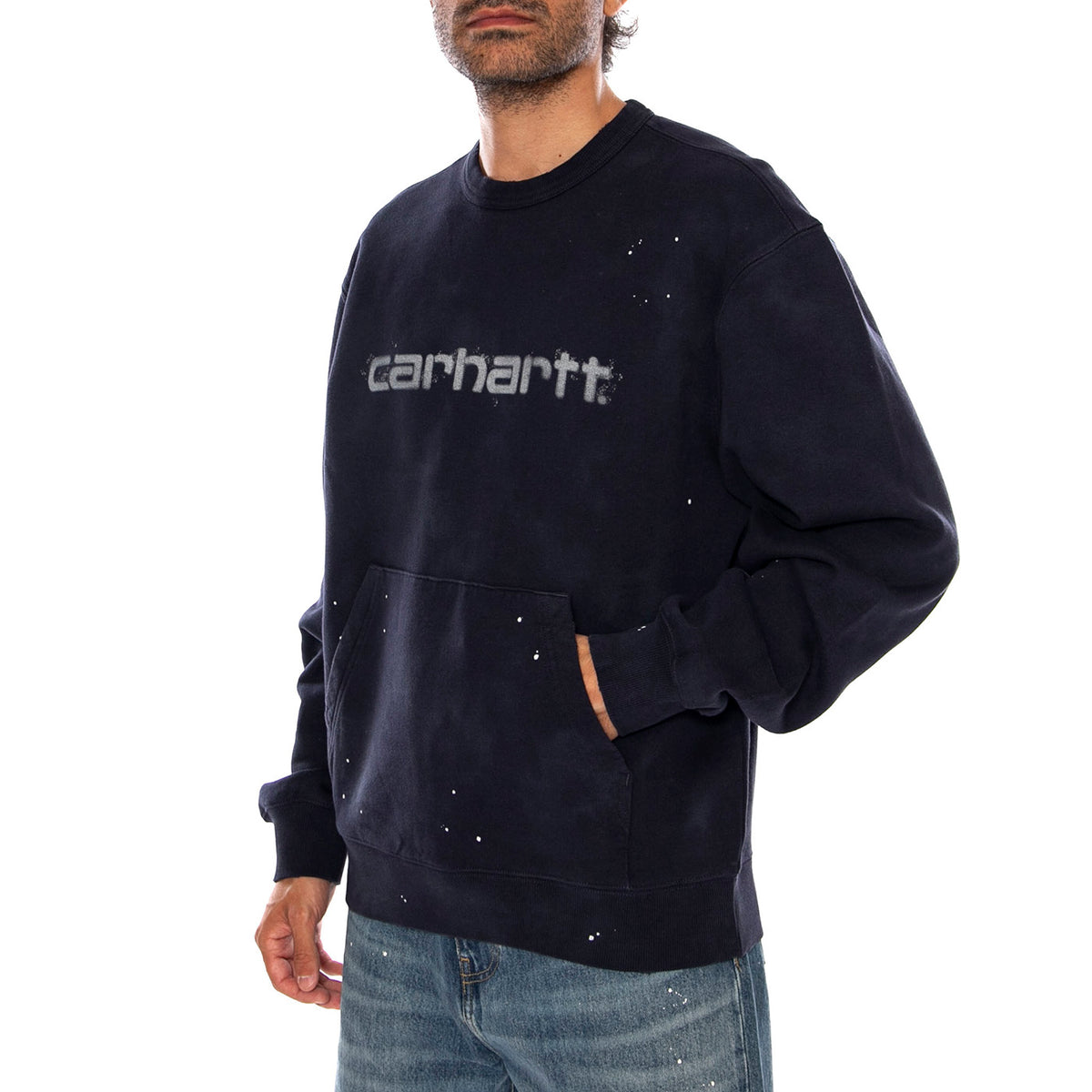 PAINTER SWEAT DARK NAVY - Felpa Girocollo Uomo Blu Scuro I036899 1CEJ CARHARTT WIP 
