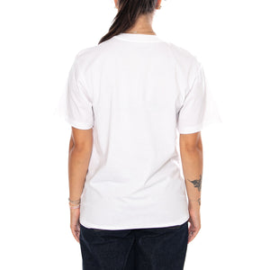 W' S/S BUMPER STICKER T-SHIRT WHITE - Maglietta Girocollo Donna Bianca I036908 02XX CARHARTT WIP 