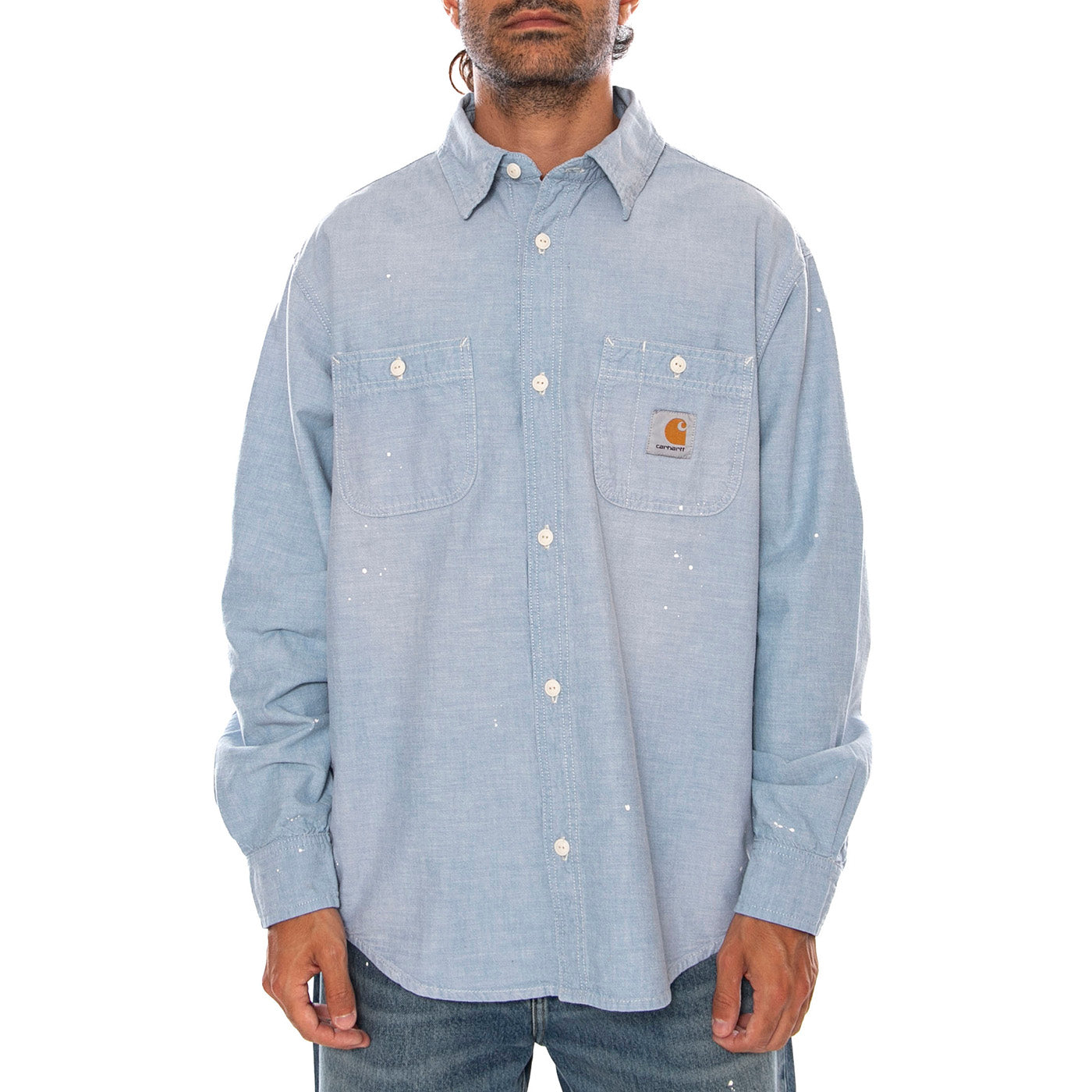 L/S PAINTER SHIRT BLUE - Camicia Uomo Azzurra I036919 010L CARHARTT WIP 