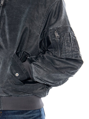 Carhartt WIP Orman Bomber Raven Heavy - Bomber Uomo Grigio Scuro I037012 3T64G CARHARTT WIP 
