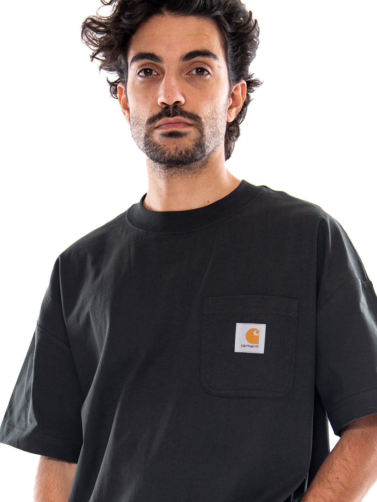 S/S Work Pocket T-Shirt Raven - Maglietta Girocollo Uomo Verde I037015 3T6XX CARHARTT WIP 