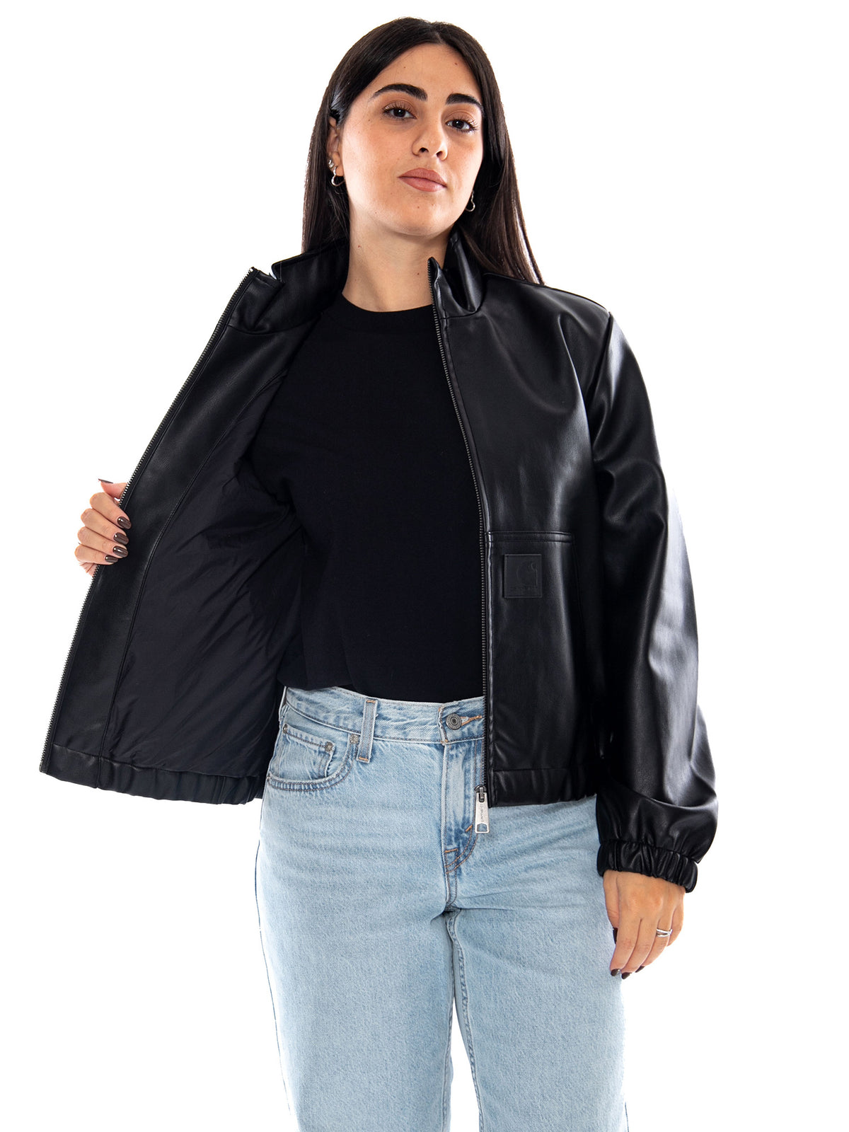 Carhartt WIP W' Arizona Jacket Black - Giacca Donna Nera I037030 89XX CARHARTT WIP 
