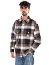 L/S ESTERSON SHIRT TOBACCO - Camicia Uomo Marrone a Quadri Uomo CARHARTT WIP