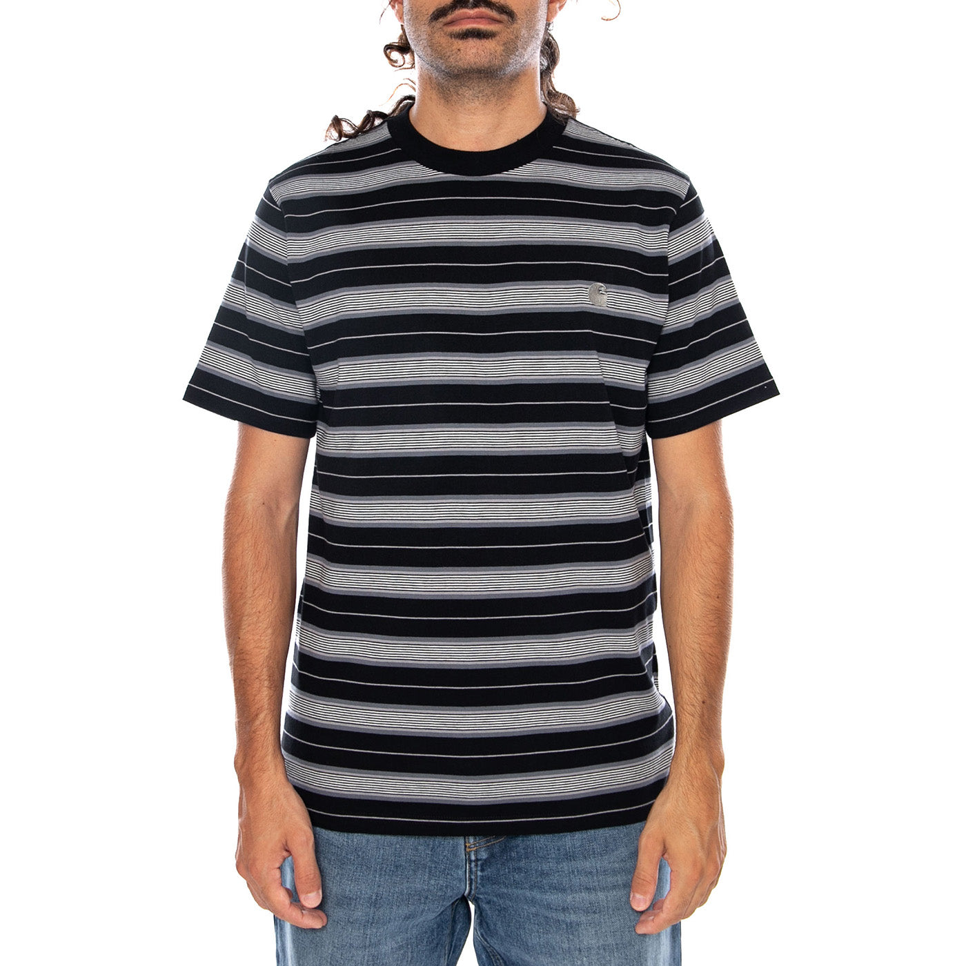 S/S BRONSON T-SHIRT BLACK - Maglietta Girocollo Uomo Multicolore I037145 3UIXX CARHARTT WIP 
