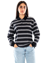 Carhartt WIP W' L/S Bronson Polo Black - Polo para Mujer con Mangas Largas Negra Multicolor  Mujer CARHARTT WIP