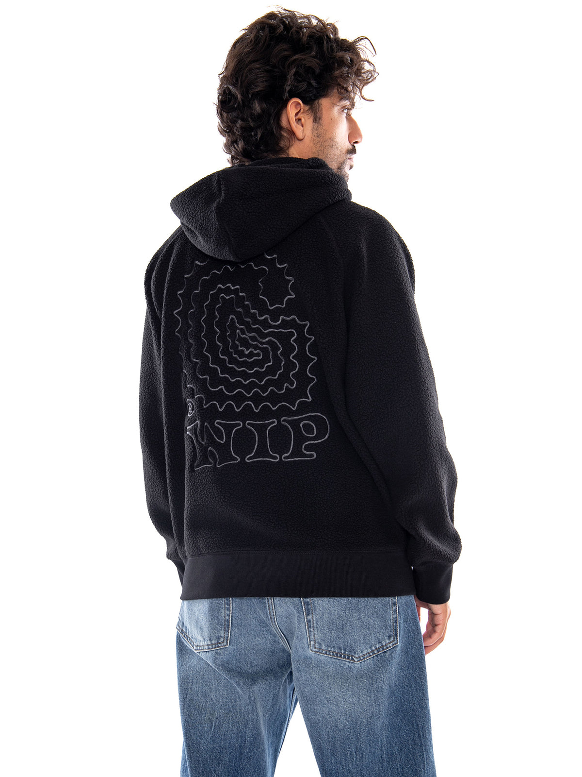 HOODED LIMN C FLEECE SWEAT BLACK - Felpa con Cappuccio Uomo Nera I037251 89XX CARHARTT WIP 