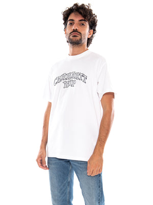 S/S Limn Script T-Shirt White - Maglietta Girocollo Uomo Bianca I037263 02XX CARHARTT WIP 