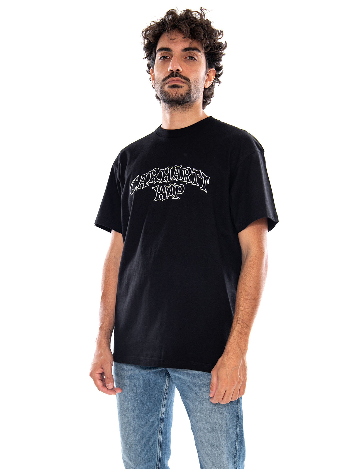 S/S Limn Script T-Shirt Black - Maglietta Girocollo Uomo Nera I037263 89XX CARHARTT WIP 