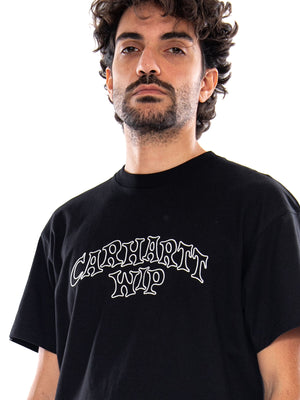 S/S Limn Script T-Shirt Black - Maglietta Girocollo Uomo Nera I037263 89XX CARHARTT WIP 