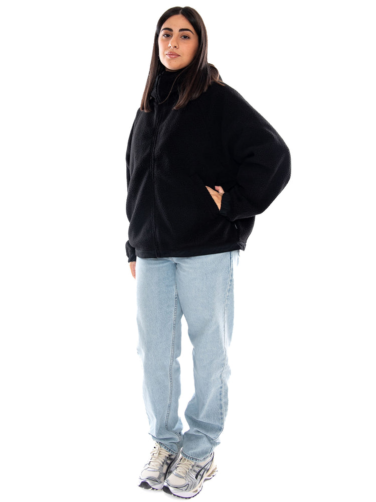 Carhartt WIP W' HD Limn C Fleece Jacket Black / Flint - Giacca Donna Nera e Grigia I037282 3ZYXX CARHARTT WIP 