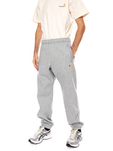 CHASE SWEAT PANT GREY HEATHER / GOLD - Pantalones Sudadera Hombre Grises Hombre CARHARTT WIP