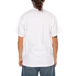 S/S DECK T-SHIRT WHITE - Maglietta Girocollo Uomo Bianca I037548 02XX CARHARTT WIP 