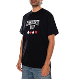 S/S DECK T-SHIRT BLACK - Camiseta Cuello Redondo Hombre Negro Hombre CARHARTT WIP