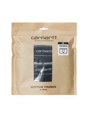 CARHARTT WIP COTTON TRUNKS BLACK / BLACK - Boxer Uomo Neri I037602 933XX CARHARTT WIP 