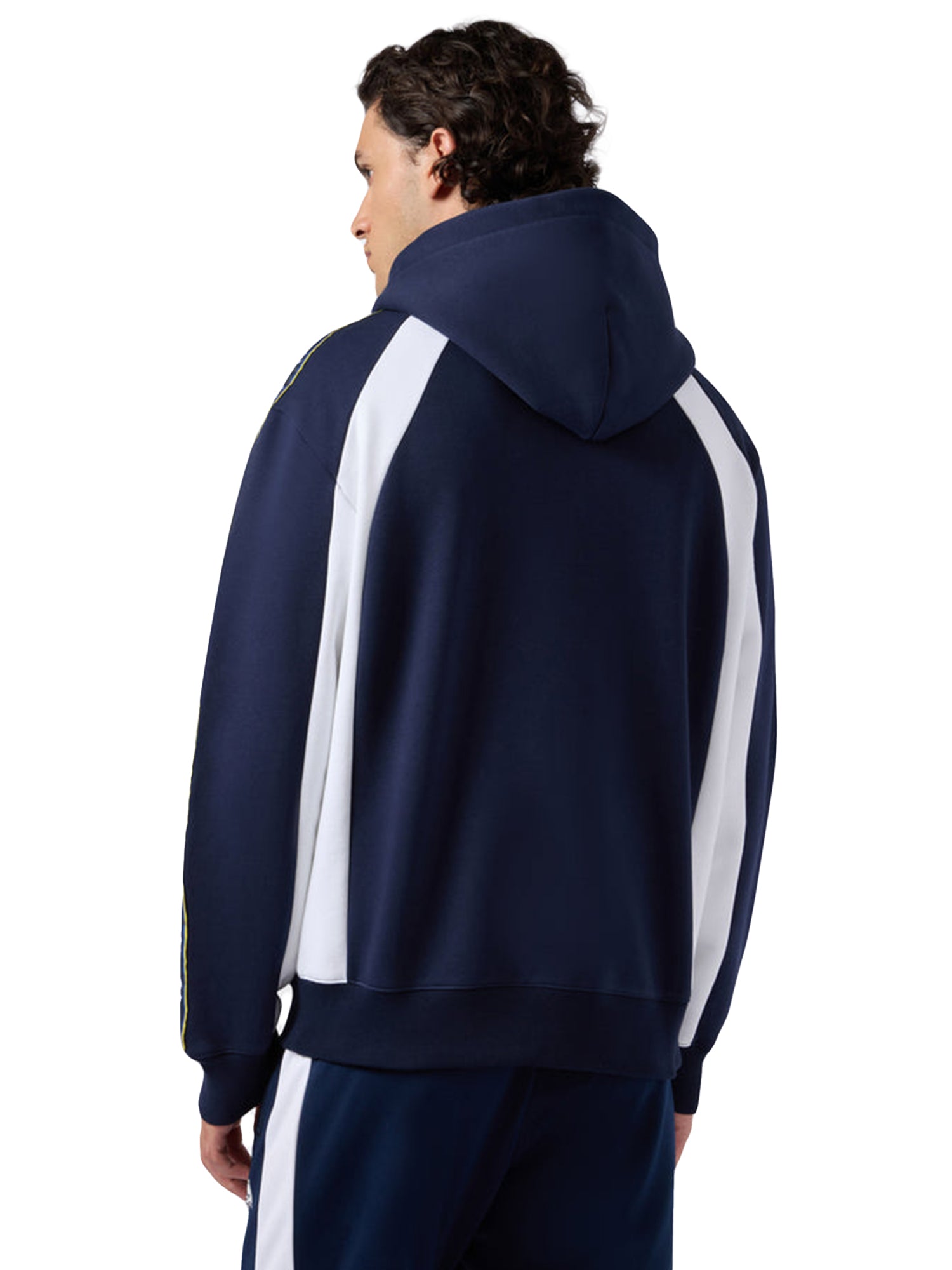 FULL ZIP HOODIE SWEATSHIRT NAVY - Felpa con Cappuccio e Zip Uomo Blu 221932 BS568 CHAMPION 