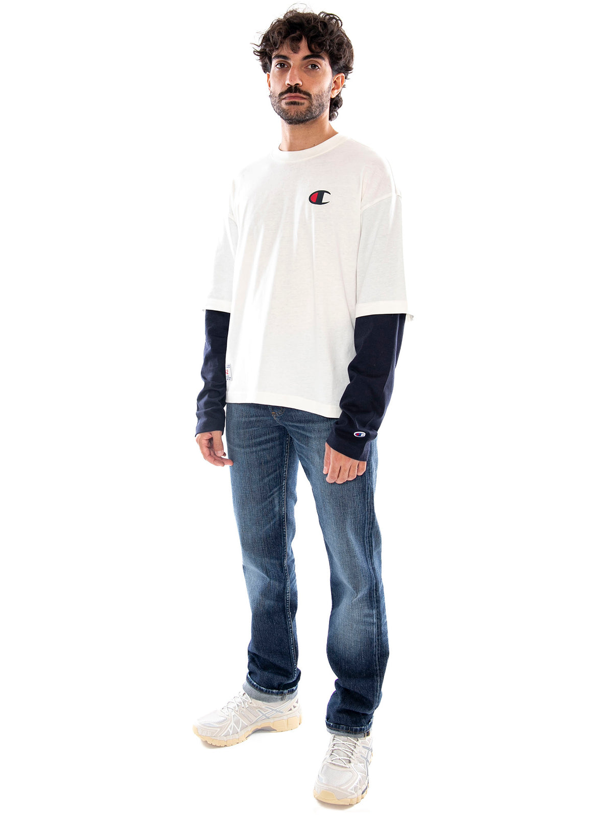 Champion Long Sleeve Crewneck T-Shirt EGT NNY - Maglia Uomo a Maniche Lunghe 223490 YS084 CHAMPION 