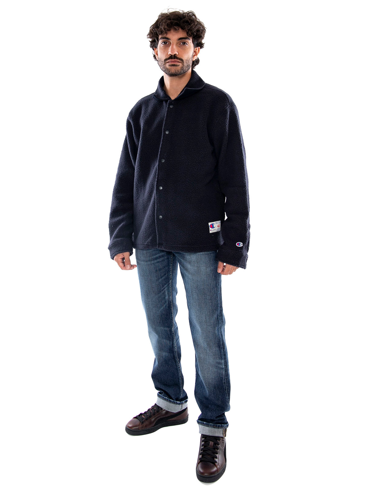 Champion Coach Jacket NNY - Giacca Uomo Blu Navy 223492 BS501 CHAMPION 