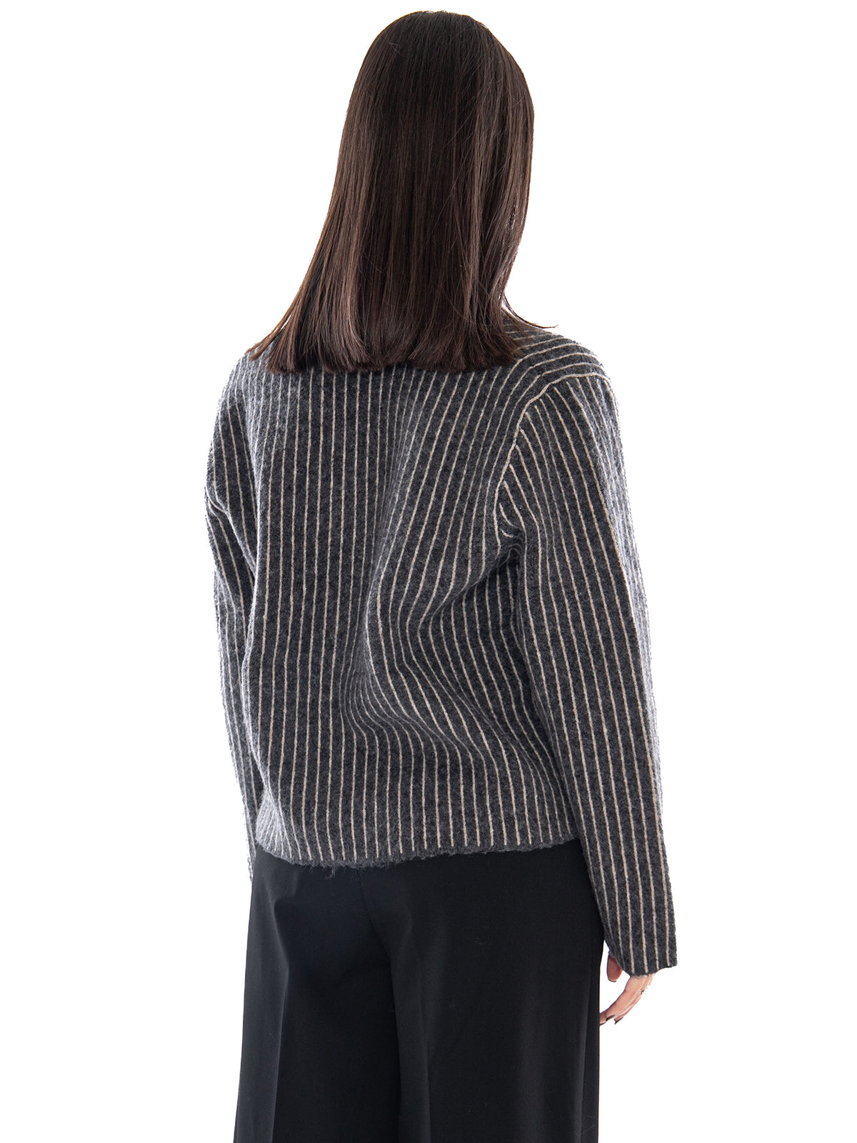 Compañía Fantástica Cardigan Dark Grey - Cardigan Donna Grigio Scuro 63C/10246 MLT COMPANIA FANTASTICA 