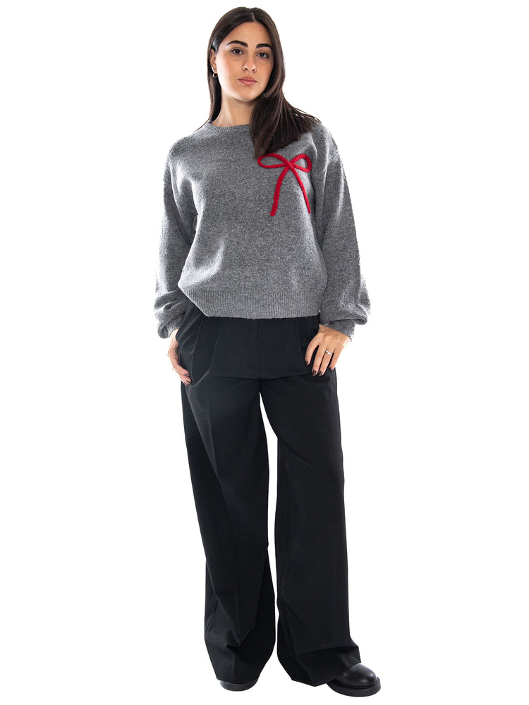 Compañía Fantástica Jumper Multicolore - Maglia Donna Grigia 63C/10404 MLT COMPANIA FANTASTICA 