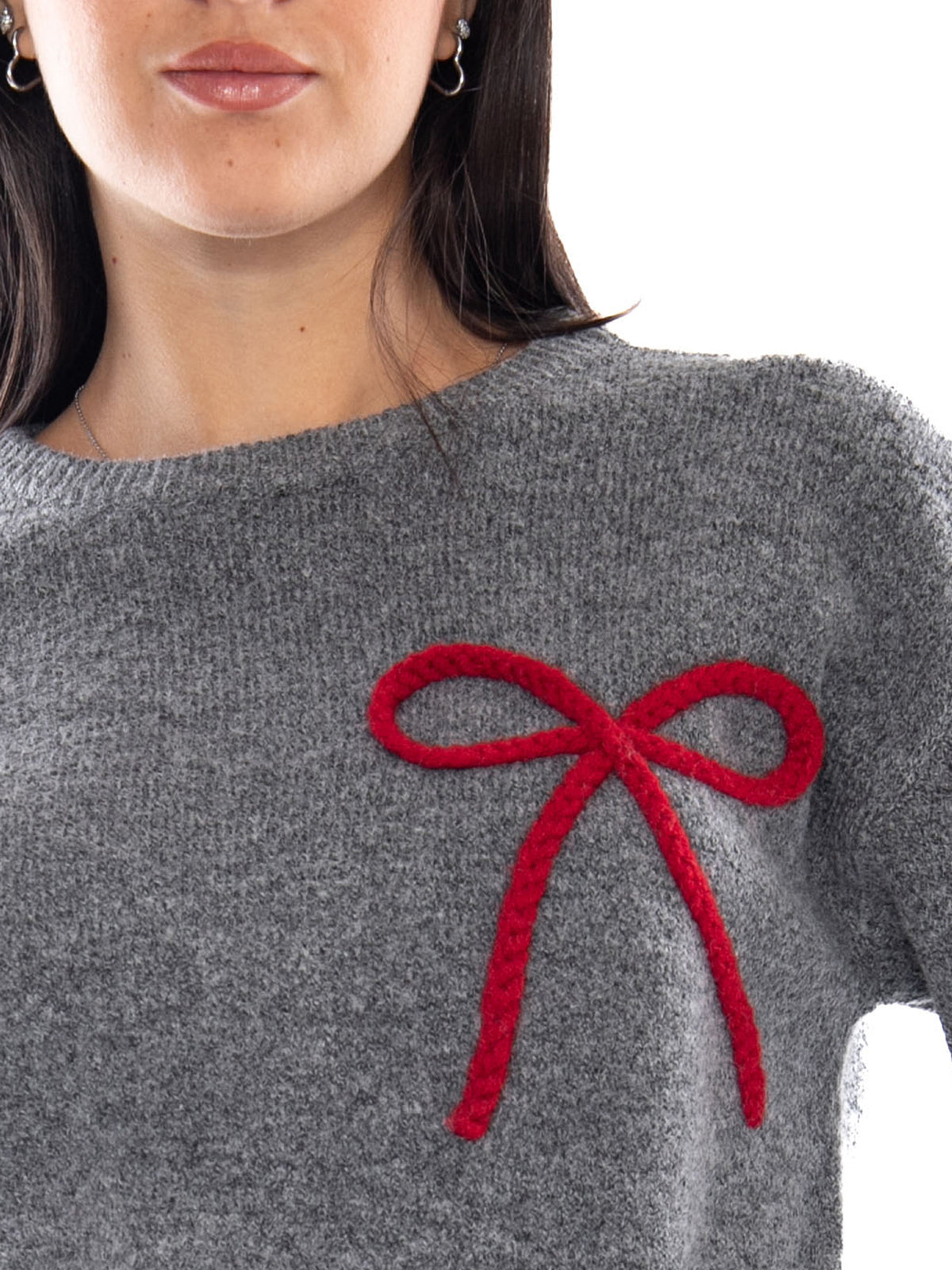 Compañía Fantástica Jumper Multicolore - Maglia Donna Grigia 63C/10404 MLT COMPANIA FANTASTICA 