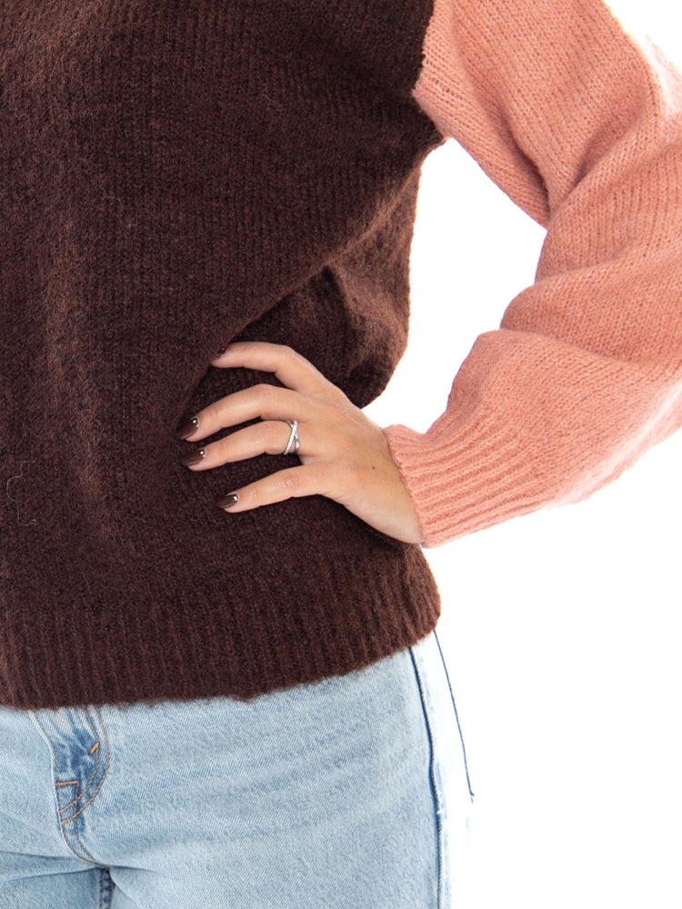 Compania Fantastica Jersey Multicolor Brown - Maglione Donna Multicolore 64C/10475 BRW COMPANIA FANTASTICA 