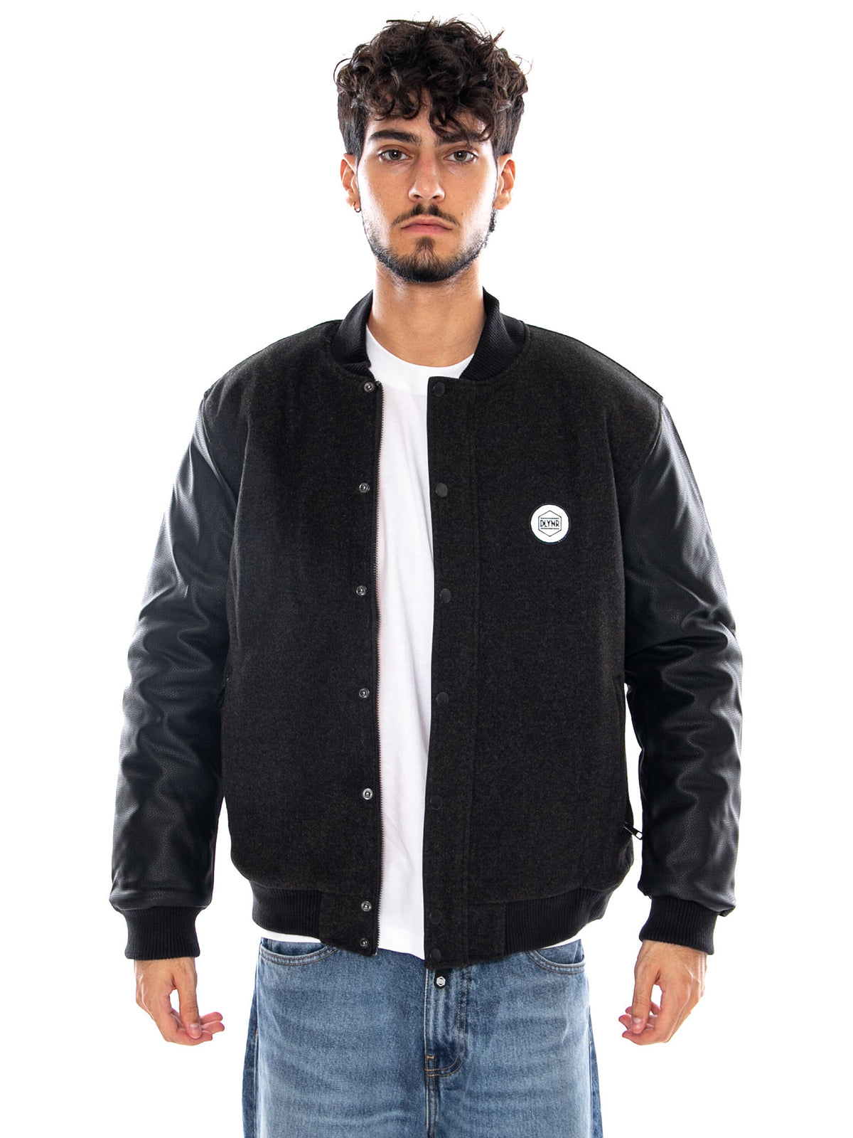 CORPORATE BOMBER BLACK - Giacca Bomber Uomo Nera JK646 JO DOLLY NOIRE 