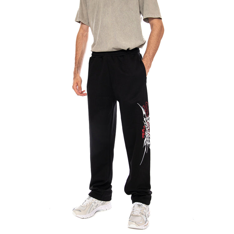 SHARD DOLLY NOIRE BAGGY SWEATPANTS BLACK - Pantaloni Uomo Neri PA1245 P2 DOLLY NOIRE 
