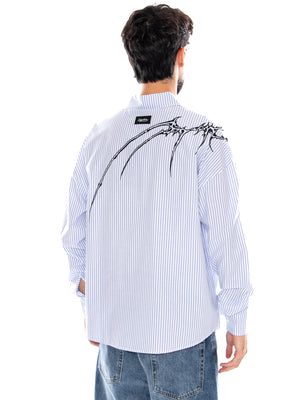 SHARD DRAGON LONG SLEEVES SHIRT BLACK - Camicia Uomo Nera SH1313 CI DOLLY NOIRE 