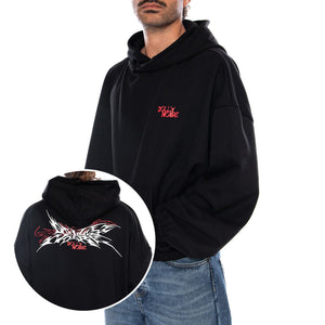 SHARD DOLLY NOIRE BOXY HOODIE BLACK POKÉMON - Felpa con Cappuccio Uomo Nera Collaborazione Pokémon SW1245 S4 DOLLY NOIRE 