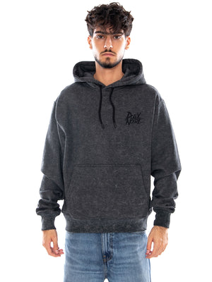 HEAVEN FALLS HOODIE ACID BLACK - Felpa con Cappuccio Uomo Nera SW1300 GQ DOLLY NOIRE 