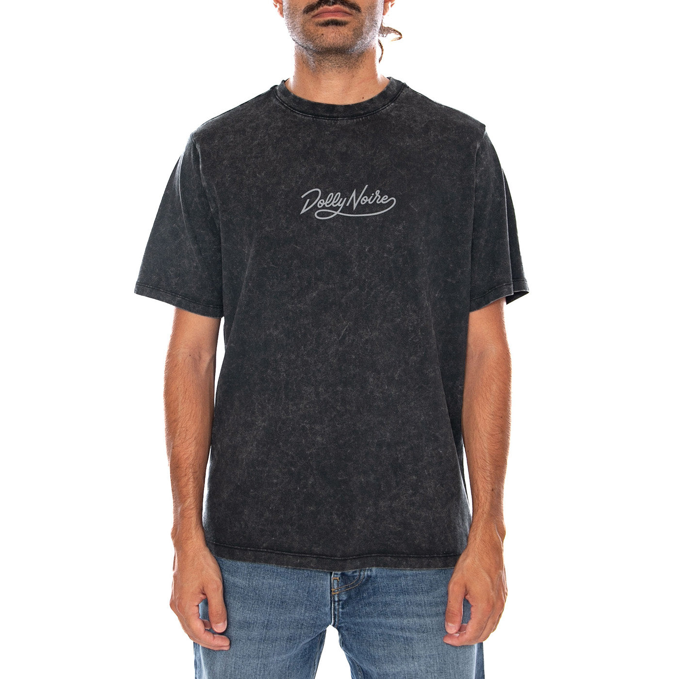 DOLLY NOIRE TEE ACID BLACK - Maglietta Girocollo Uomo Nera TS1297 T4 DOLLY NOIRE 