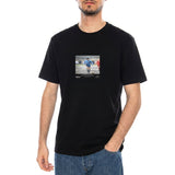 "Mud Match" Tee Black - Camiseta Maradona Cuello Redondo Hombre Negro Hombre DOLLY NOIRE