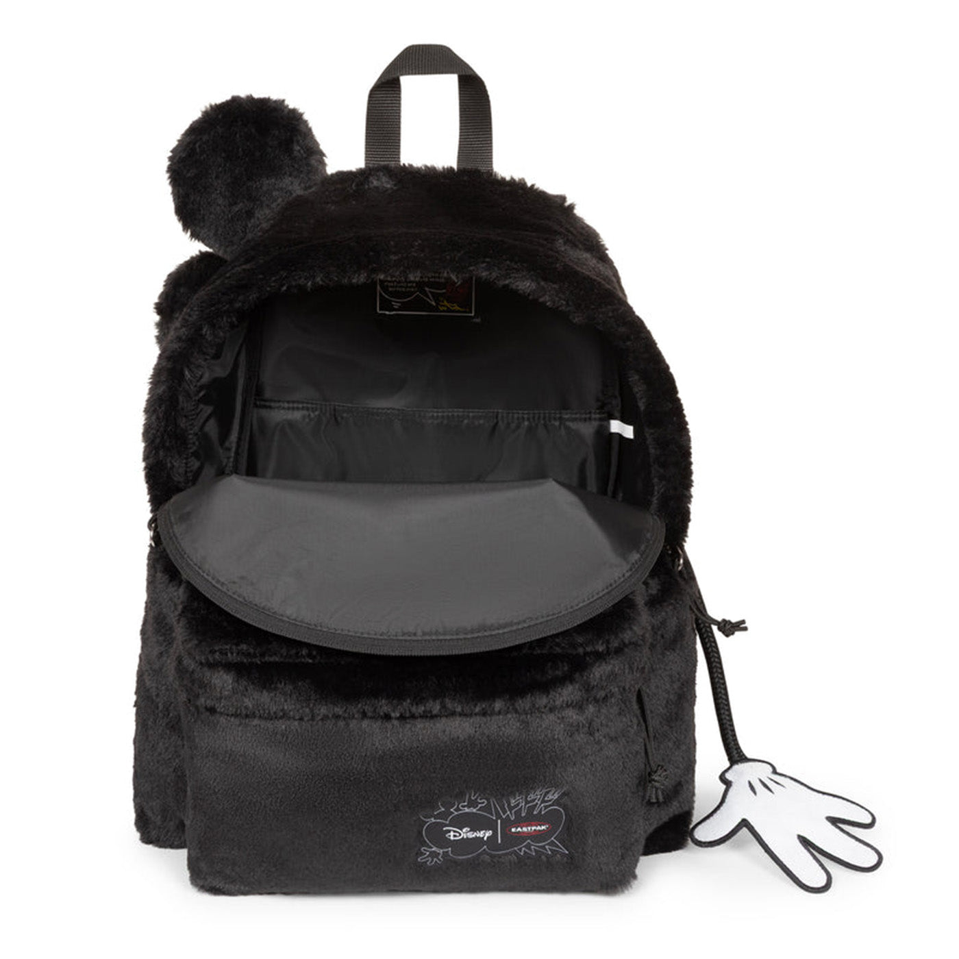 PADDED PAK'R MICKEY FUZZY BLACK - Zaino Nero EK000620 D0L1 EASTPAK 