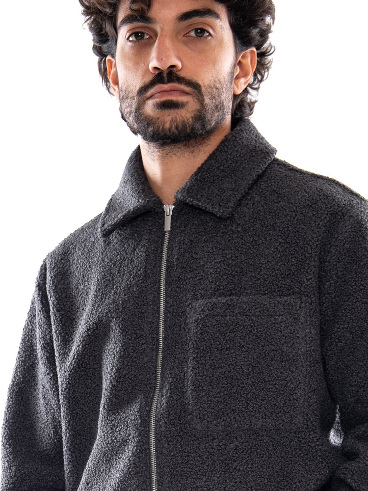 Edwin Snug II Overshirt LS Dark Grey - Overshirt Uomo Grigia I037335 0G.00 EDWIN 