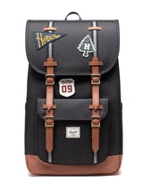 Herschel Little America Backpack Patches Black - Mochila Negra ACCESORIOS HERSCHEL